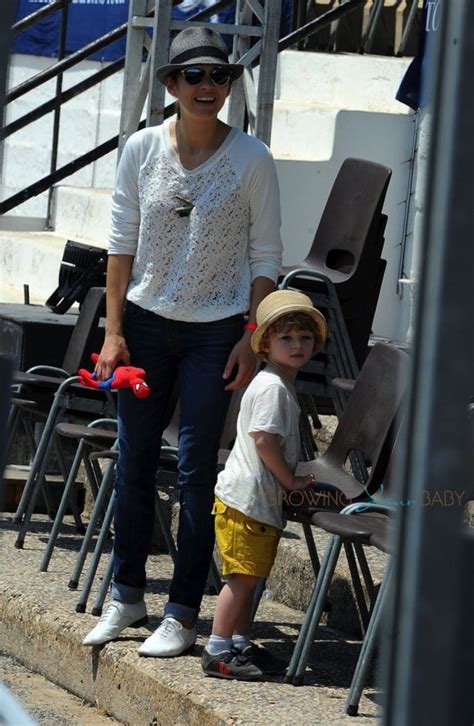 Marion Cotillard With Son Marcel Canet At Cannes During The