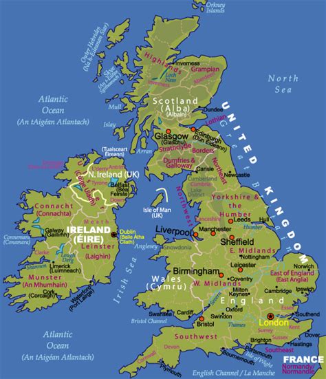 Maps Of Ireland And The Uk Johomaps