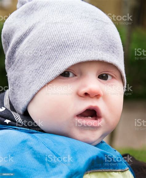 Baby Boy Opens Mouth With Two Teeth Stock Photo Download Image Now