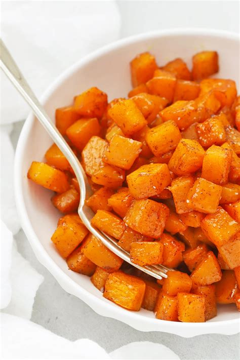 Simple Roasted Cinnamon Butternut Squash One Lovely Life