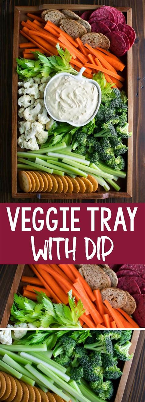 Easy Veggie Tray With Dip Peas And Crayons Blog Recipe Easy