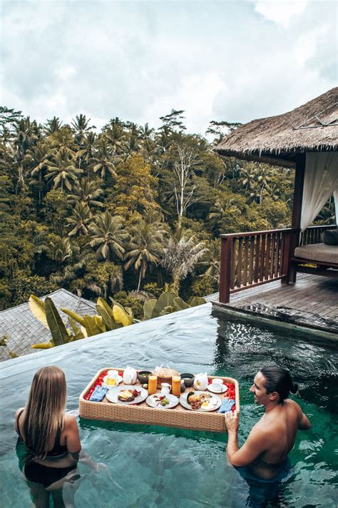 Bali floating breakfast in Ubud Luxury Resort. in 2020 | Bali resort