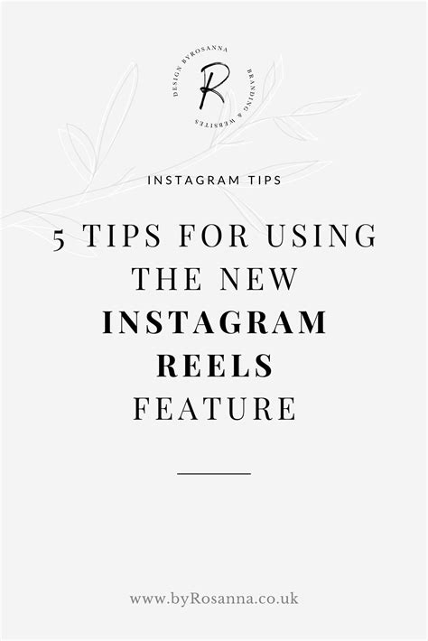 An Instagram With The Text 5 Tips For Using The New Instagram Reels Feature
