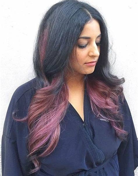 Below is a gallery of best pink, red and yellow hues combine to give this black hair a beautiful watermelon shade. 20 Cute Fall Hair Colors and Highlights Ideas