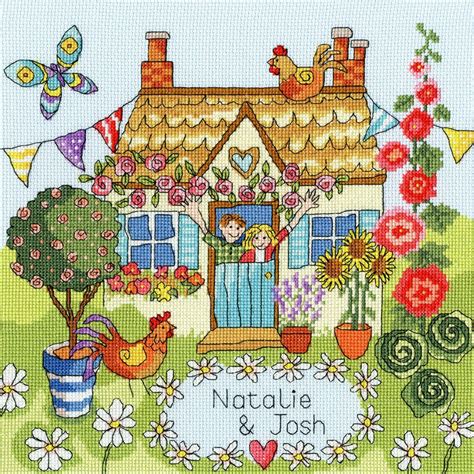 Bothy Threads Cross Stitch Kit Our House Uk Kitchen And Home