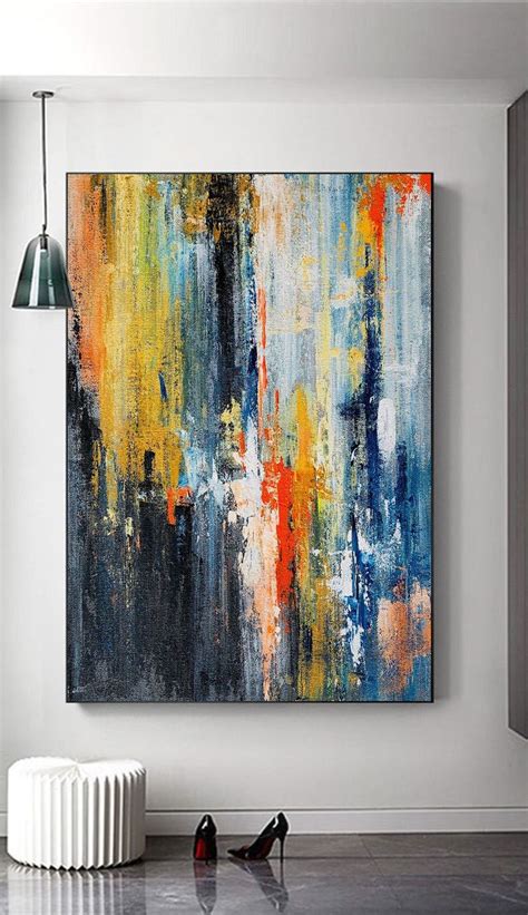 Large Abstract Paintingmodern Abstract Paintingtexture Etsy Modern
