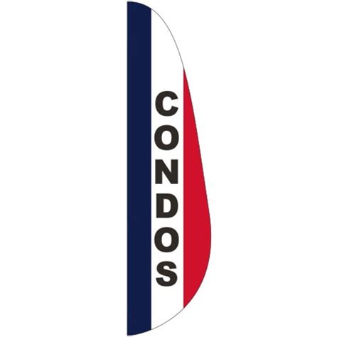 Condos 3 X 15 Message Feather Flag Corporate Specialties