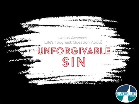 Jesus Answers Lifes Toughest Question Unforgivable Sin Pt 1