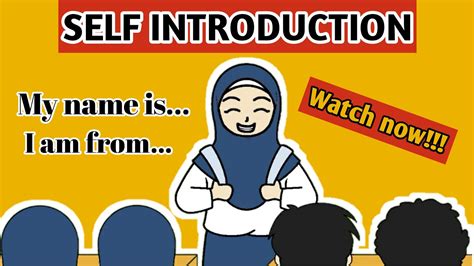 Cara Memperkenalkan Diri Dalam Bahasa Inggris Self Introduction Youtube