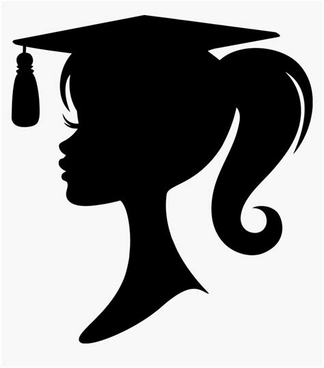 Silhouette Graduation Clip Art Hd Png Download Kindpng