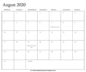 See more ideas about pet holiday, pets, pet parent. August 2020 Calendar Printable with Holidays