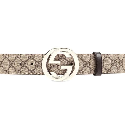 グッチ Gucci ベルト メンズベルト 新品 Ggスプリームキャンバス インターロッキングg バックル 411924 Kgdhn 9643