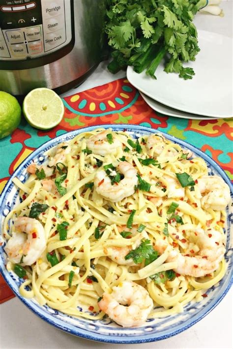 One pot pastas | basics with babish. Instant Pot Cilantro Lime Shrimp Scampi Pasta