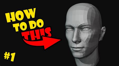 How To 3d Modeling A Realistic Head Part 1 Blender 3dmodeling Youtube