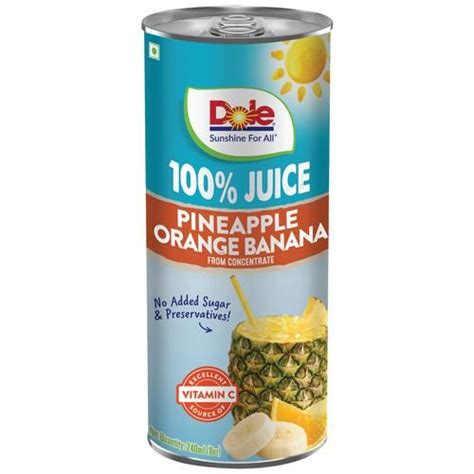 Buy Dole Pineapple Orange Banana 100 Juice From Concentrate No