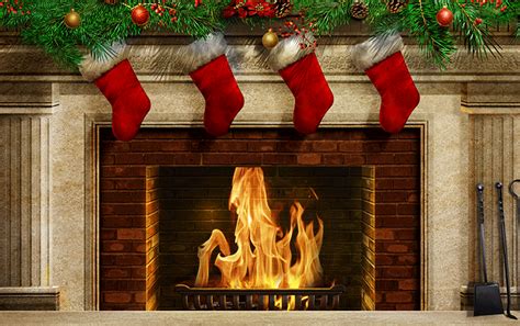 Animated Beautiful Christmas Fireplace Email Backgrounds Id