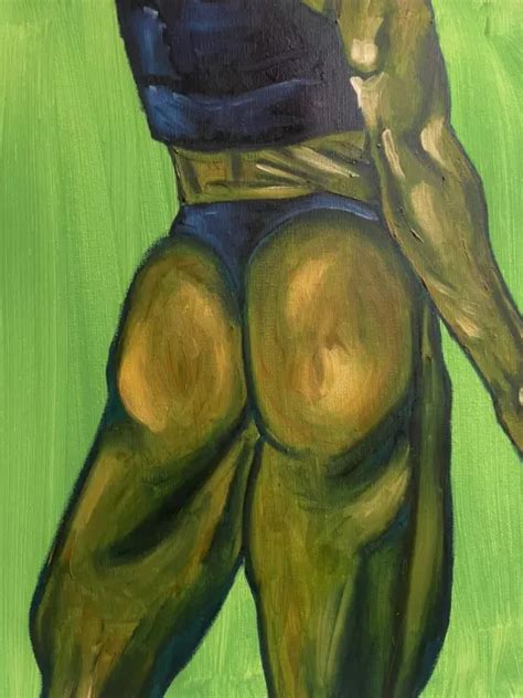 Nude Female Pinup Portrait Figure Figurative Art Aceo Drawing Painting