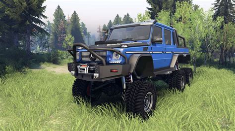 Mercedes Benz G65 Amg 6x6 Final Blue Pearl For Spin Tires