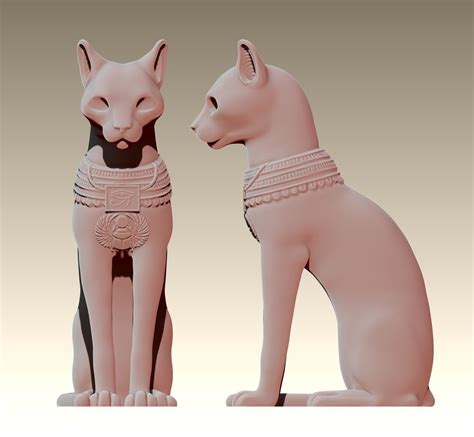 Egyptian Ritual Cat Sekhmet Goddess Bastet Goddess 3d Model 3d Printable Cgtrader