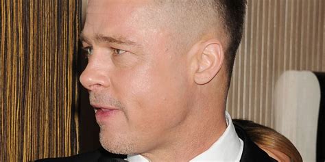 The Story Behind Brad Pitts New Shaved Hair Brad Pitt News Brad