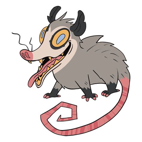 Cartoon Opossum With A Tongue Sticking Out Png And Svg Design For T Shirts