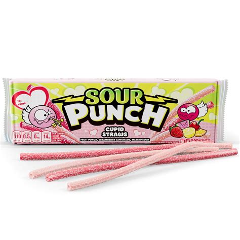 Sour Punch Cupid Straws 3 2oz Tray