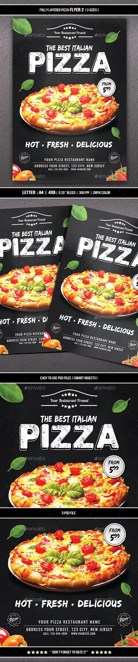 Pizza Flyer 2 By Mograsol Graphicriver