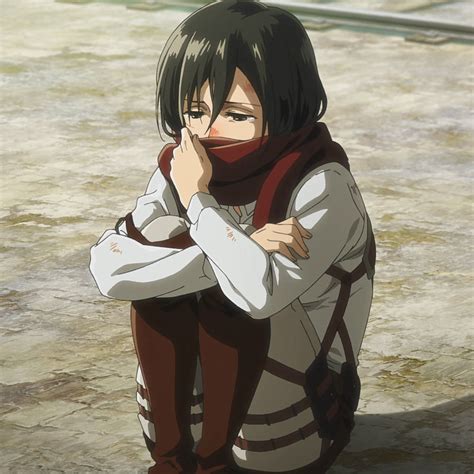 Download Mikasa Ackerman Sad Pfp Wallpaper