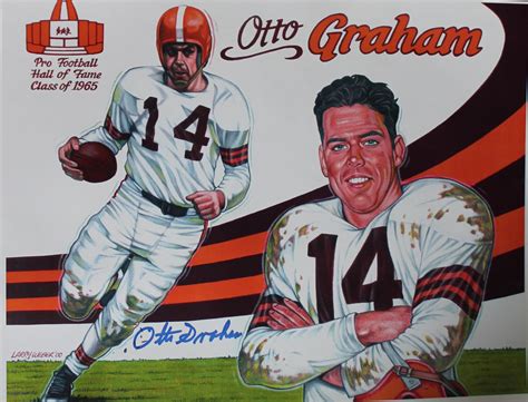Otto Graham Cleveland Browns Autographed 11x14 Lithograph Autographed