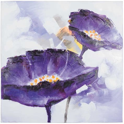 Purple Flower Painting Famous Llanso Wyatt Elecrisric