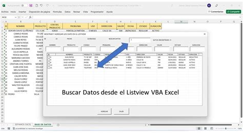 Registrar Modificar Eliminar Y Buscar En Excel Listview Userform My