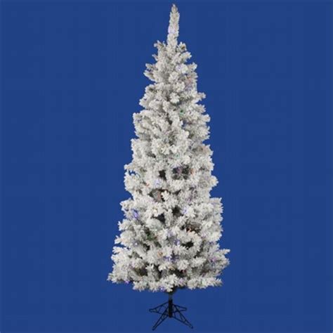 Vickerman 55 Flocked Pacific Artificial Christmas Tree With 200 Multi