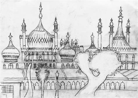 Conté Pencil Drawing Brighton Royal Pavilion And Ice Rin Flickr