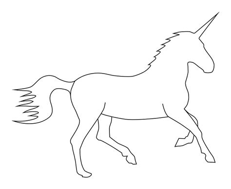 Unicorn Outline Printable
