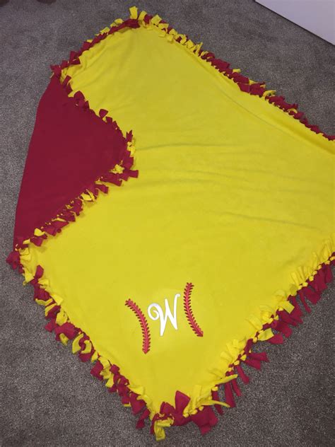 Here in this video, we feature. DIY Softball Blanket | Softball crafts, Softball gifts ...