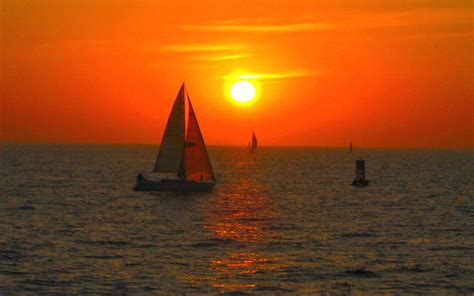 Hd Sunset Sailing Wallpaper Download Free 137859
