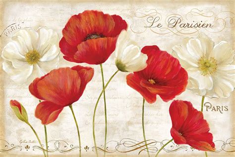 Red Barrel Studio Paris Poppies Landcape By Cynthia Coulter Unframed