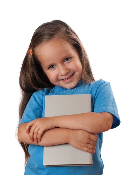 Girl Holding A Book Stock Photo Image Of Education Homework 32970734
