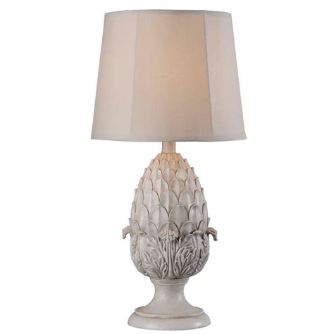 If you are looking for outdoor table lamps for your patio, they can be strategically placed at the dining table or around the pool so you can entertain guests or relax when choosing the perfect outdoor table lamp for you, you'll want to explore the wide variety of styles and functions that are available. Kenroy Home Artichoke 30 in. H Roman White Outdoor Table ...