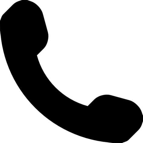 Telefono Llamada Auriculares Simbolo Negro Iconos Redes Y Comunicaciones