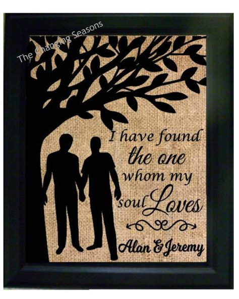Personalized Gay Wedding T Same Sex Couple Frame Same Sex Etsy