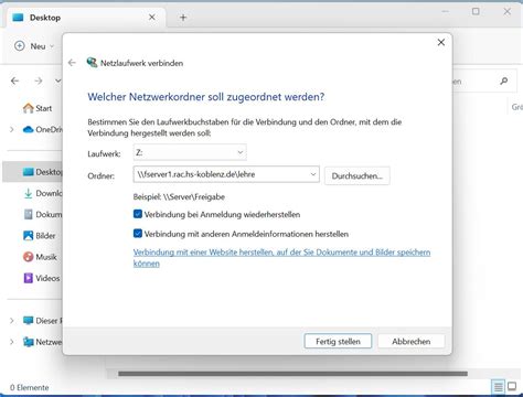 Windows 11 Netzlaufwerk Verbinden