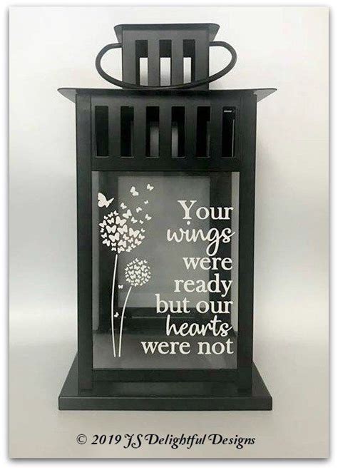 Cherish your loved ones with the right gift. Sympathy Gift Your Wings Were Ready Memory Candle Sympathy ...