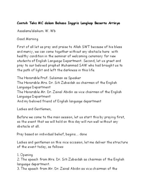 Contoh Naskah Mc Lomba 17 Agustus Terlengkap Limongenc Com - Riset