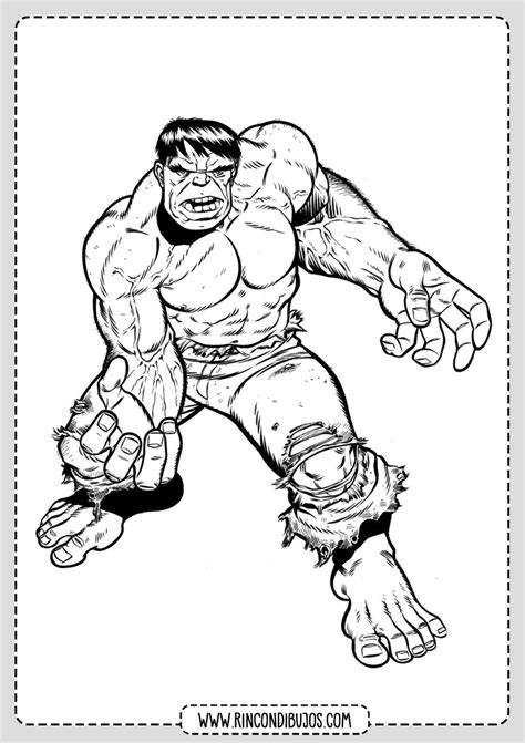 Dibujo De Hulk Colorear Rincon Dibujos