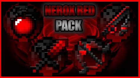 Minecraft Pvp Texture Pack L Nerox Red Pack 1718 Youtube