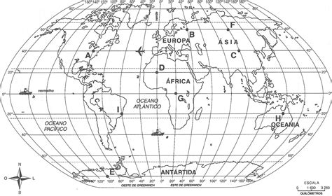 Planisferio Mudo Con Coordenadas Geograficas Kulturaupice