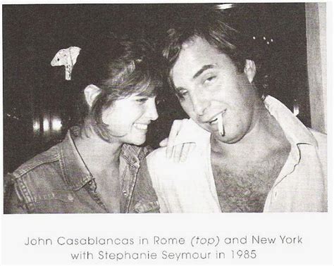Stephanie Seymour And John Casablancasnew York 1985 John Casablancas Stephanie Seymour
