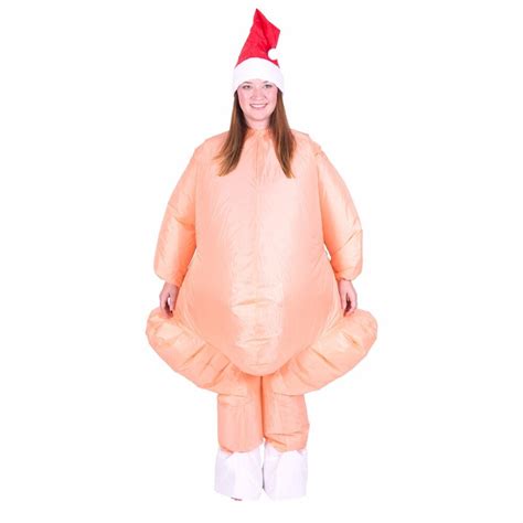 Turkey Mascot Adult Inflatable Cosplay Costumes Ride On Animal Novelty