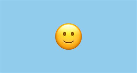 🙂 Slightly Smiling Face Emoji On Apple Ios 133